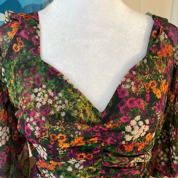 DESIGUAL FLORAL rushed dress - Picture 5 of 8